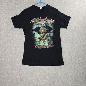 Motley Crue Dr. Feelgood Tour Tee M Tultex 100% Cotton Black